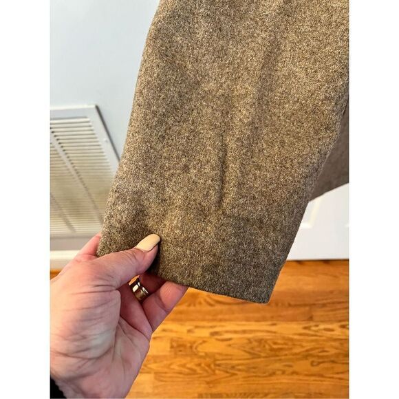 Jos. A. Bank Tan Marled Wool Blend Button Zipper Cost sz LL or 44-48” EUC - Picture 5 of 15